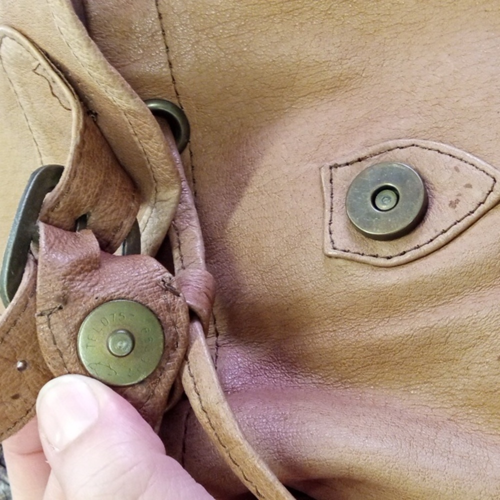 Tan Leather Backpack - image 4